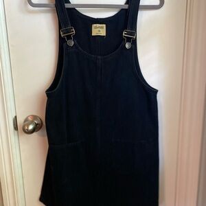 Lily & Parker Black Denim Overall Dress
